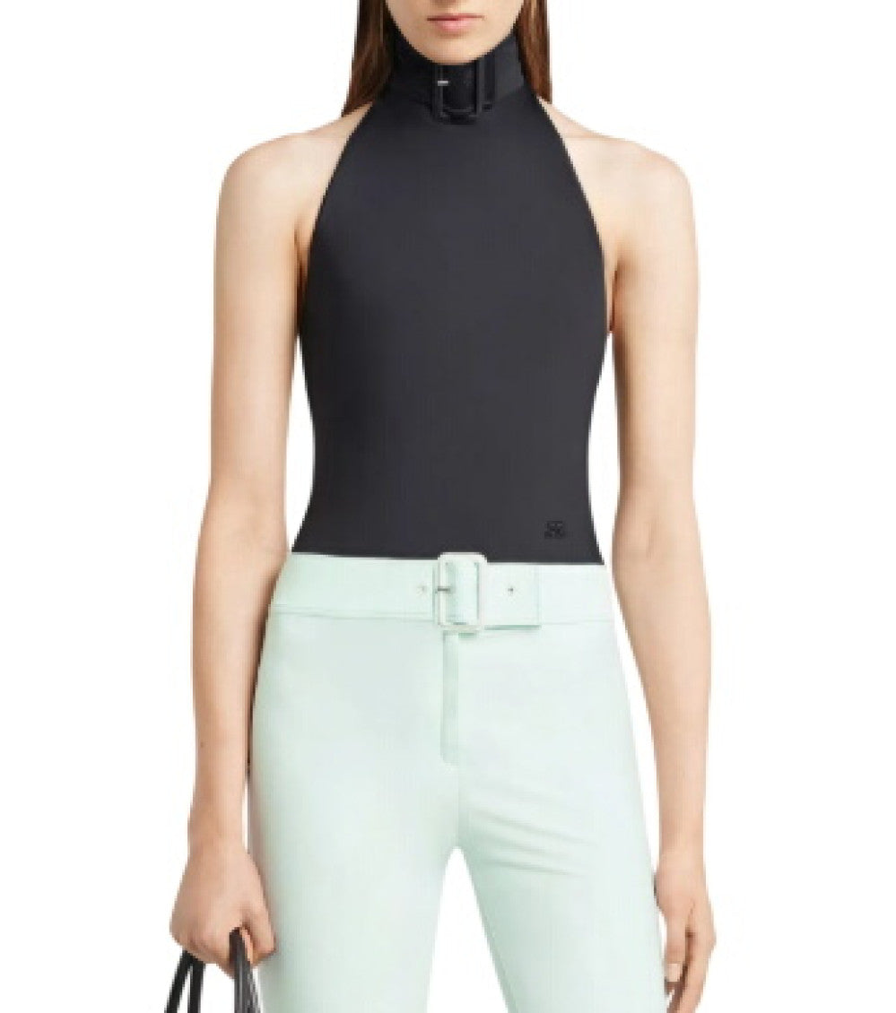 Black Halter Neck Top 2