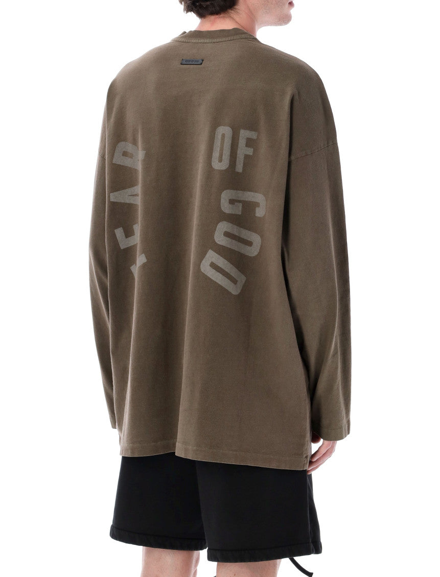 Dark Brown Crew Neck T-Shirt 2
