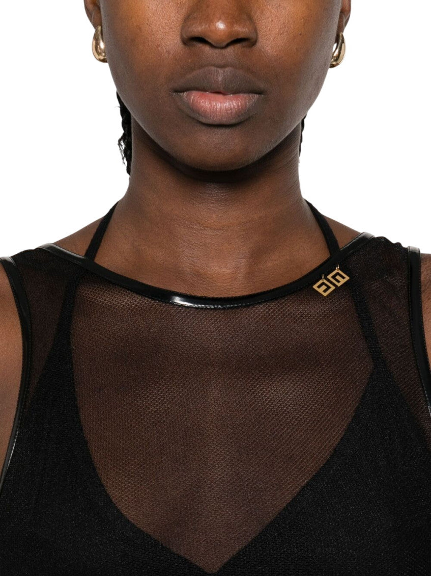 Black Solid Scoop Neck Top 4