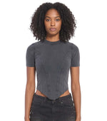 Grey Crew Neck T-Shirt 1