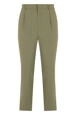 Olive Green Pleated Pants 1