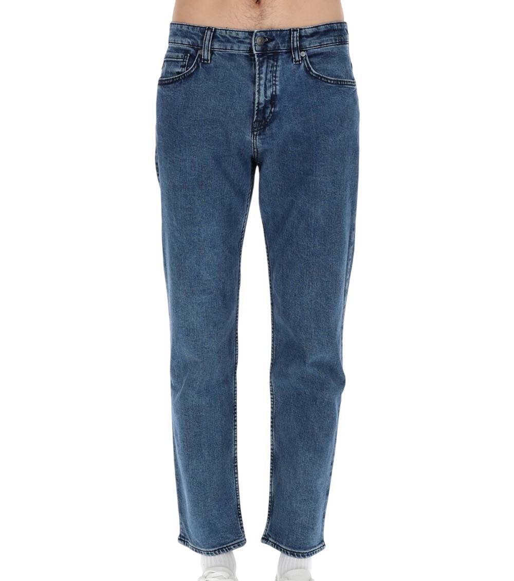 Blue Mid Rise Jeans 1