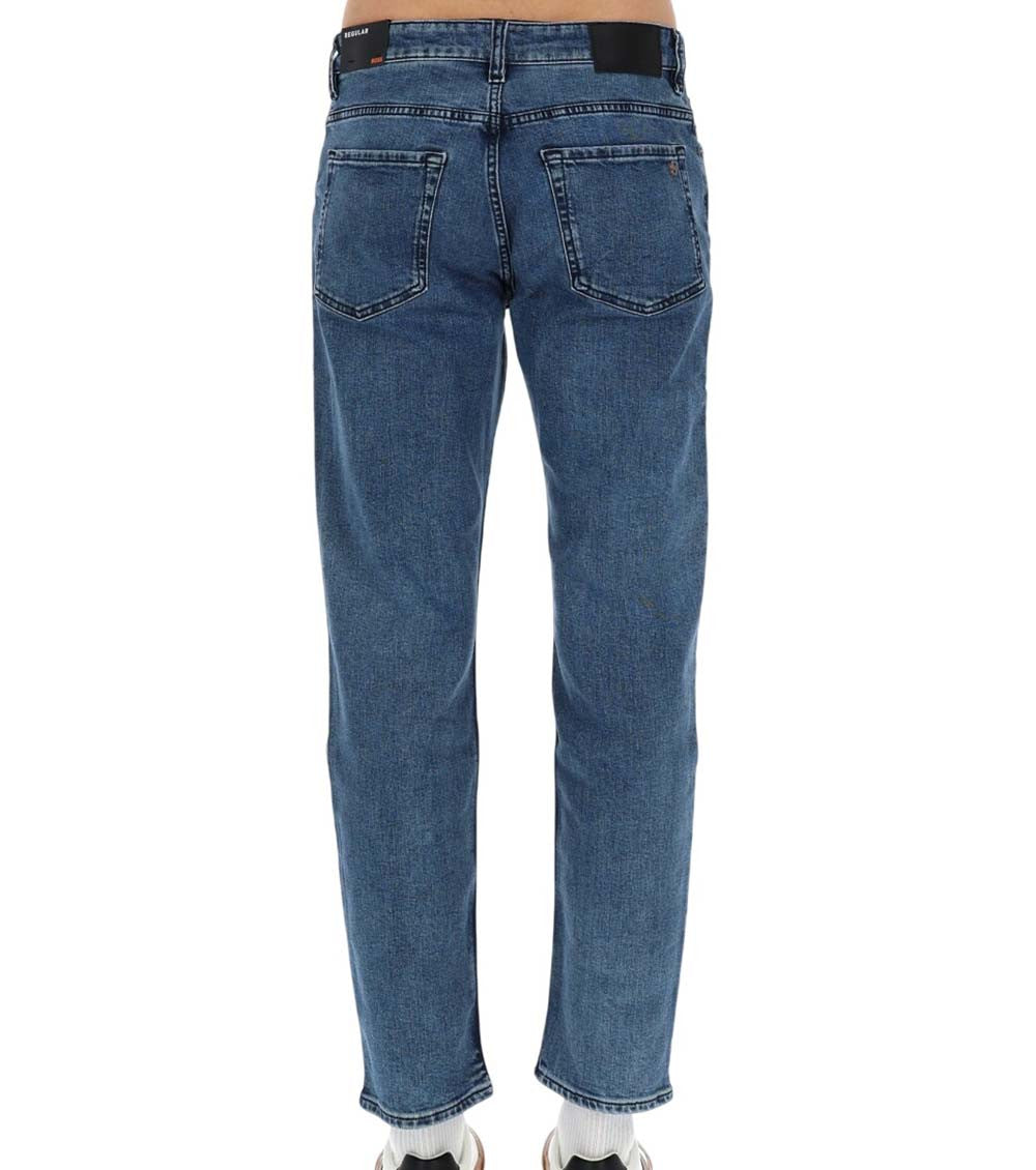 Blue Mid Rise Jeans 2