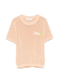 Orange Logo Crew Neck T-Shirt 1