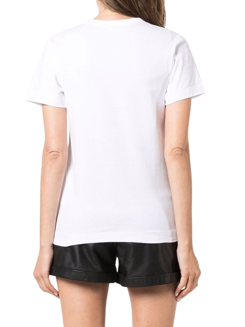 White Logo Crew Neck T-Shirt 3