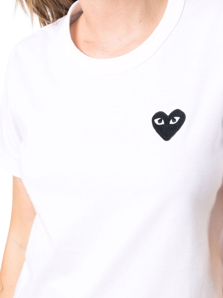 White Logo Crew Neck T-Shirt 4
