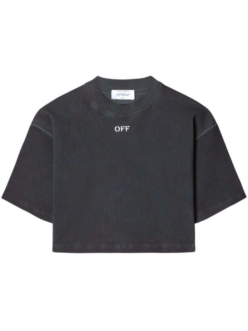 Grey Logo Crew Neck T-Shirt 1