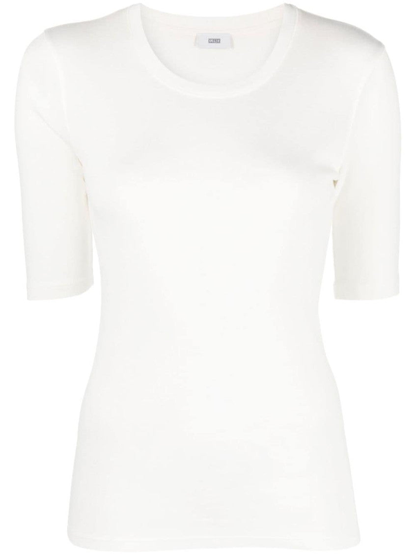 White Round Neck T-Shirt 1