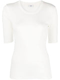 White Round Neck T-Shirt 1