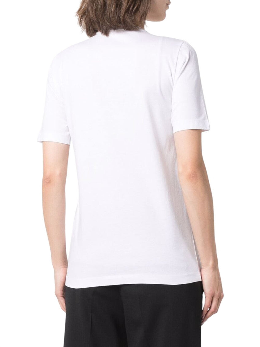 White Logo Crew Neck T-Shirt 3