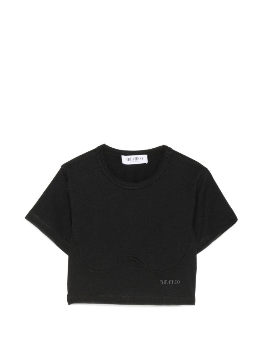 Black Logo Crew Neck T-Shirt 1
