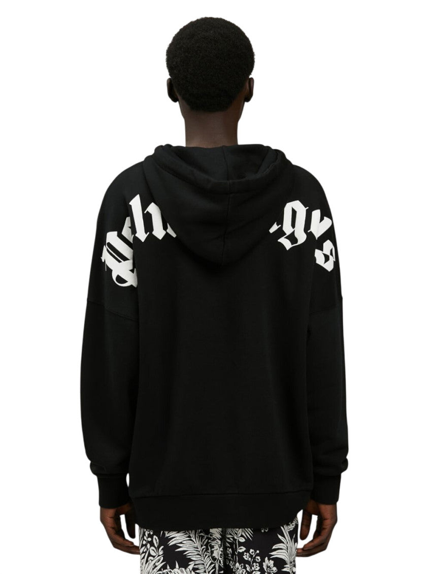 Black Oversized Logo Hoodie 3