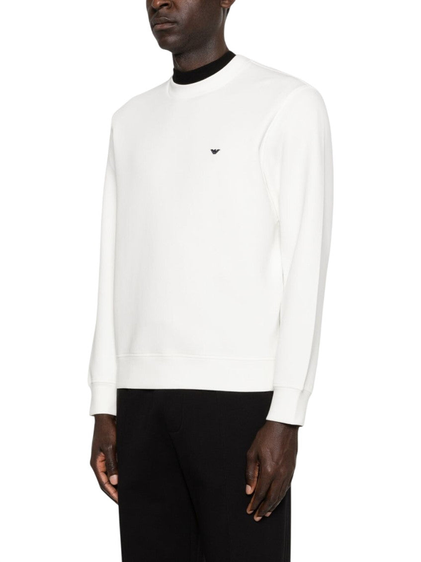 White Crew Neck Sweatshirt 2