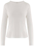 White COTTON-BLEND T-SHIRT 1