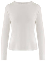 White COTTON-BLEND T-SHIRT 1