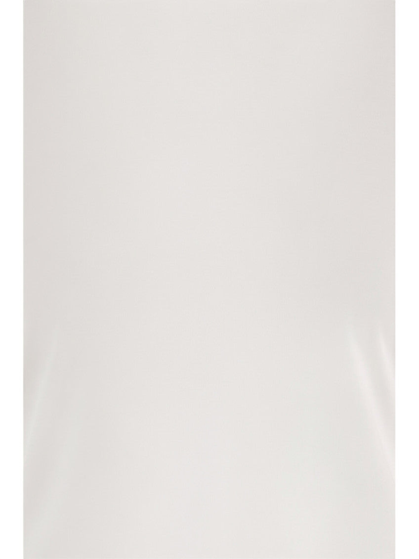 White COTTON-BLEND T-SHIRT 3