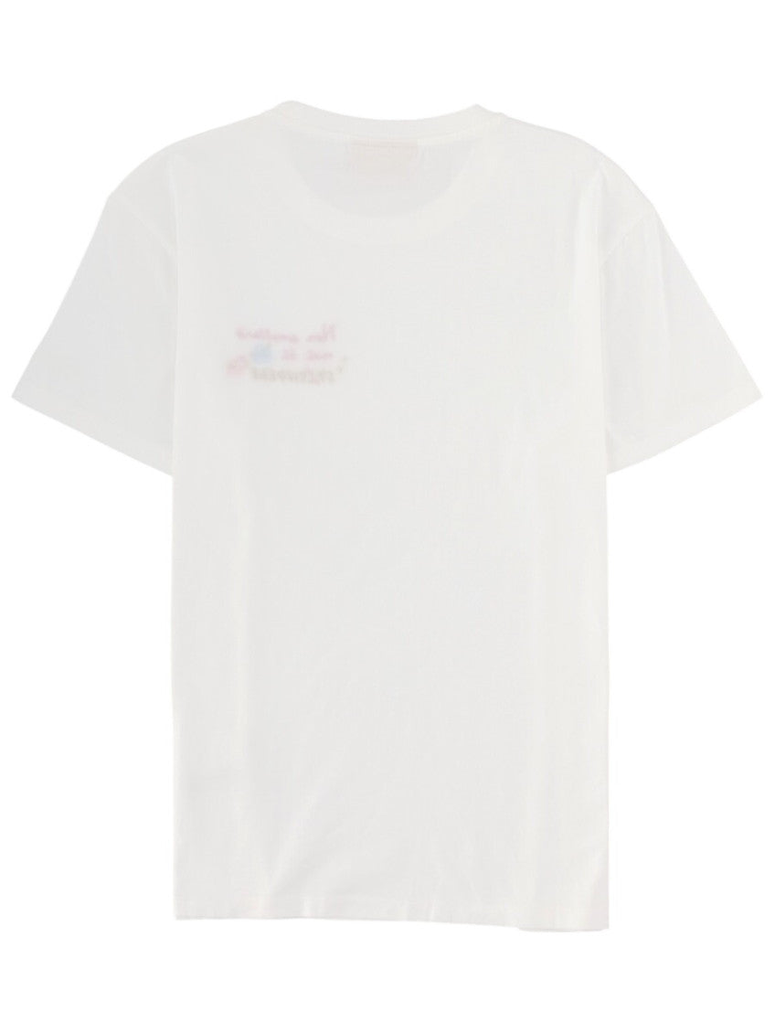 White Graphic Crew Neck T-Shirt 2
