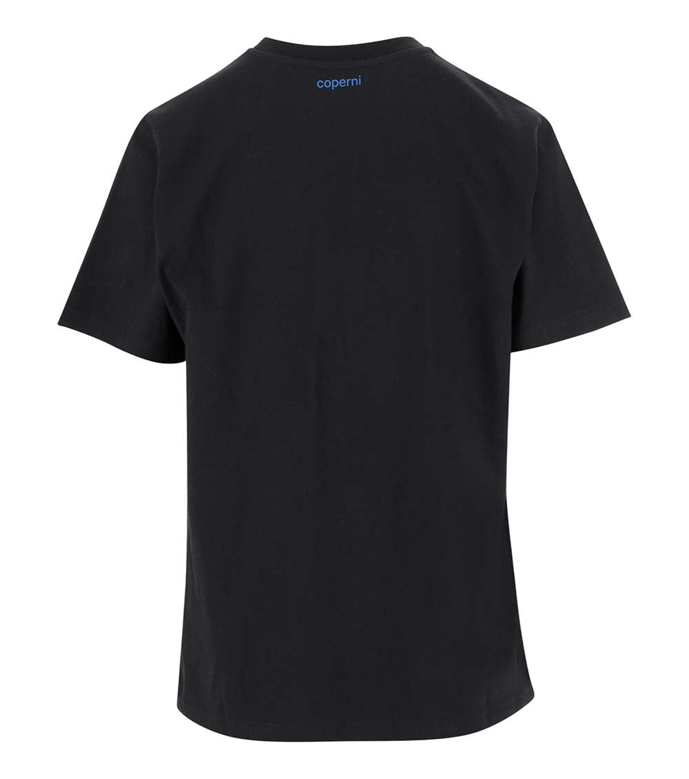 Black Graphic Crew Neck T-Shirt 2