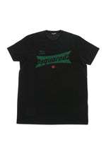 Boys Black Graphic T-Shirt 1