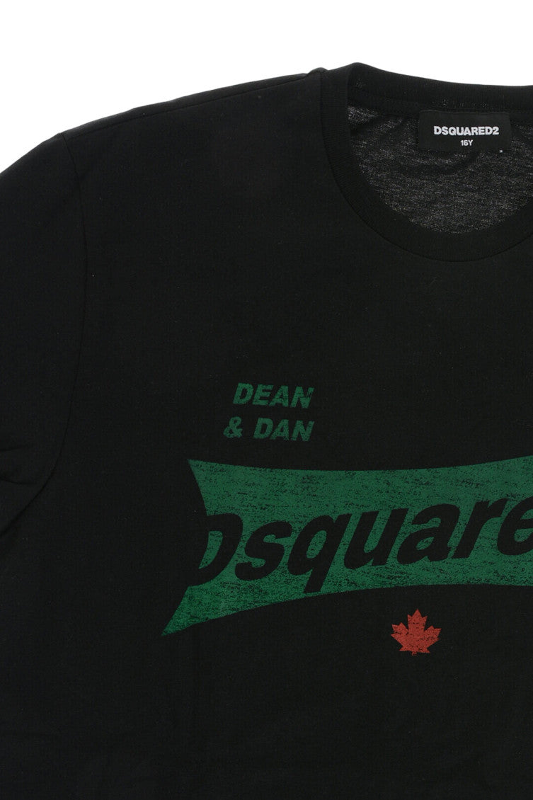 Boys Black Graphic T-Shirt 3