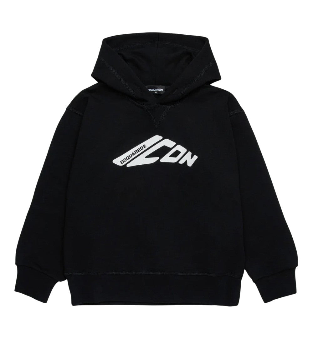 Boys Black Logo Hoodie 1