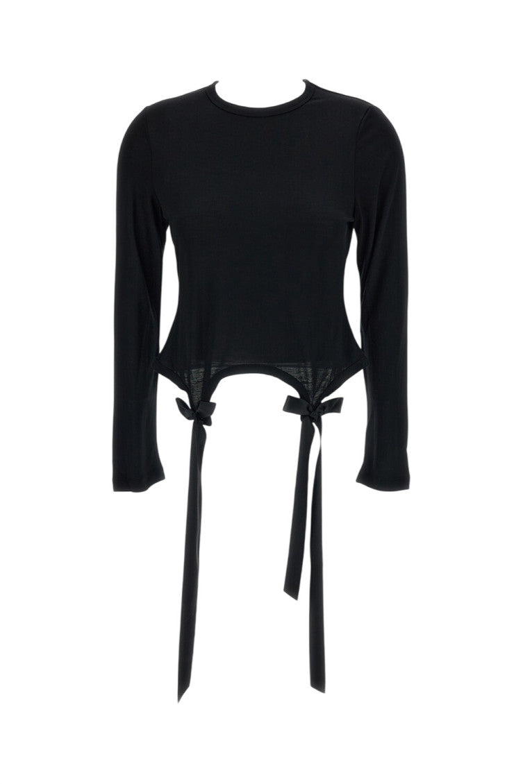 Black Solid Crew Neck T-Shirt 1