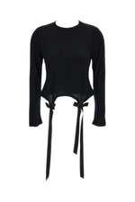 Black Solid Crew Neck T-Shirt 1