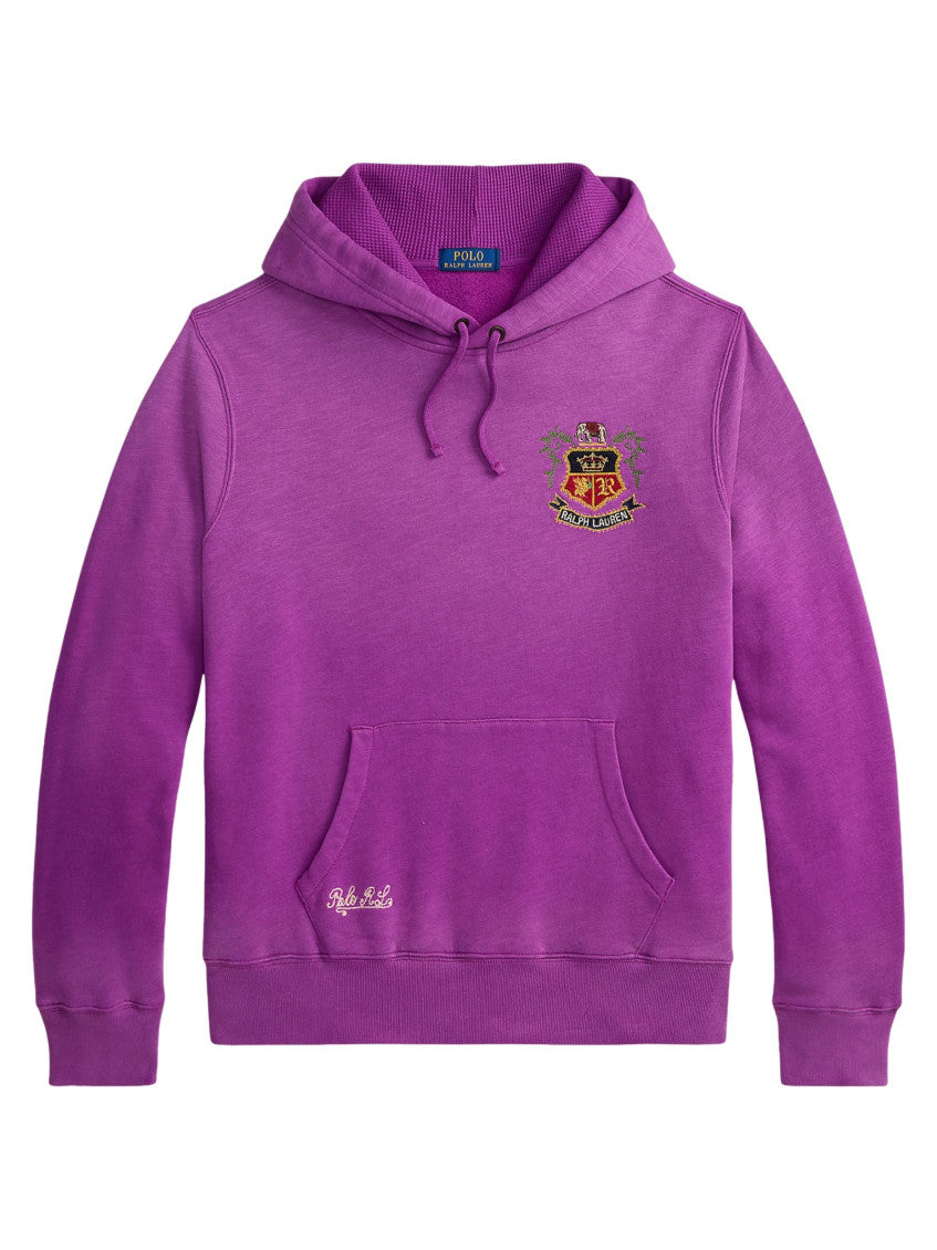 Purple Regular Logo Hoodie 1