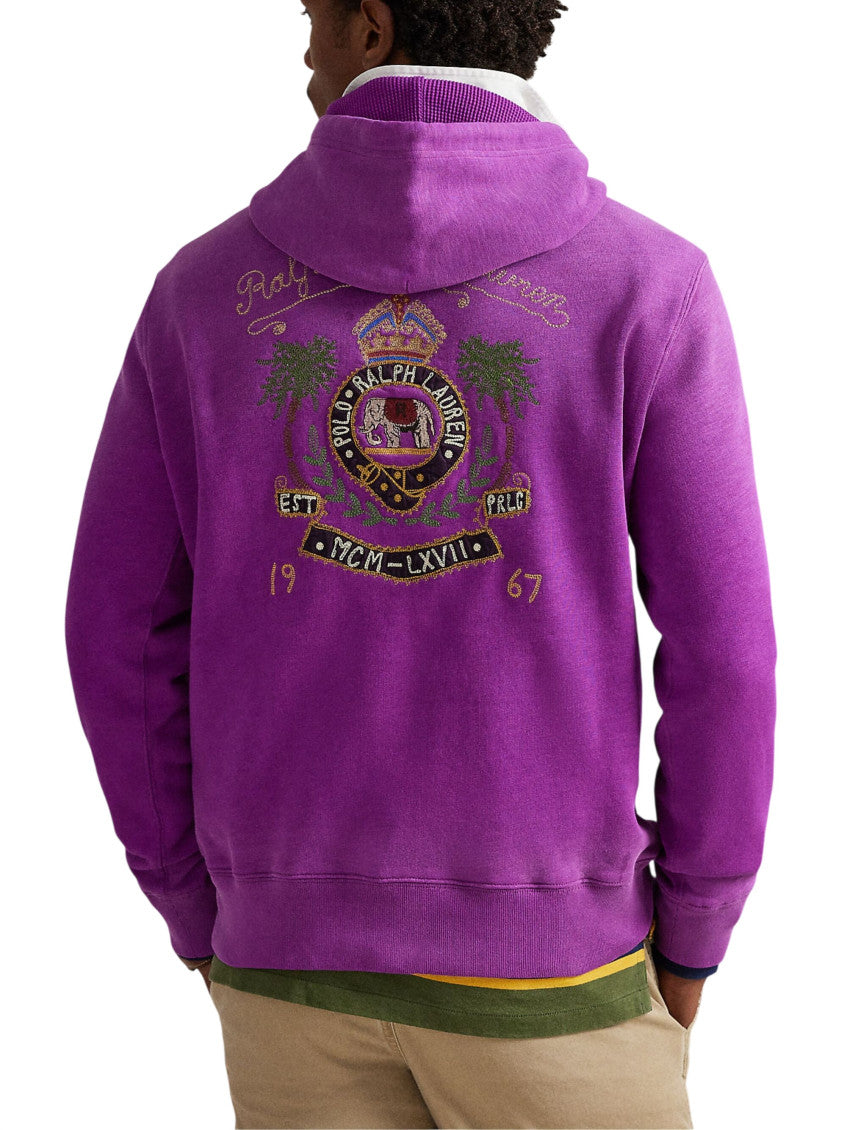 Purple Regular Logo Hoodie 3