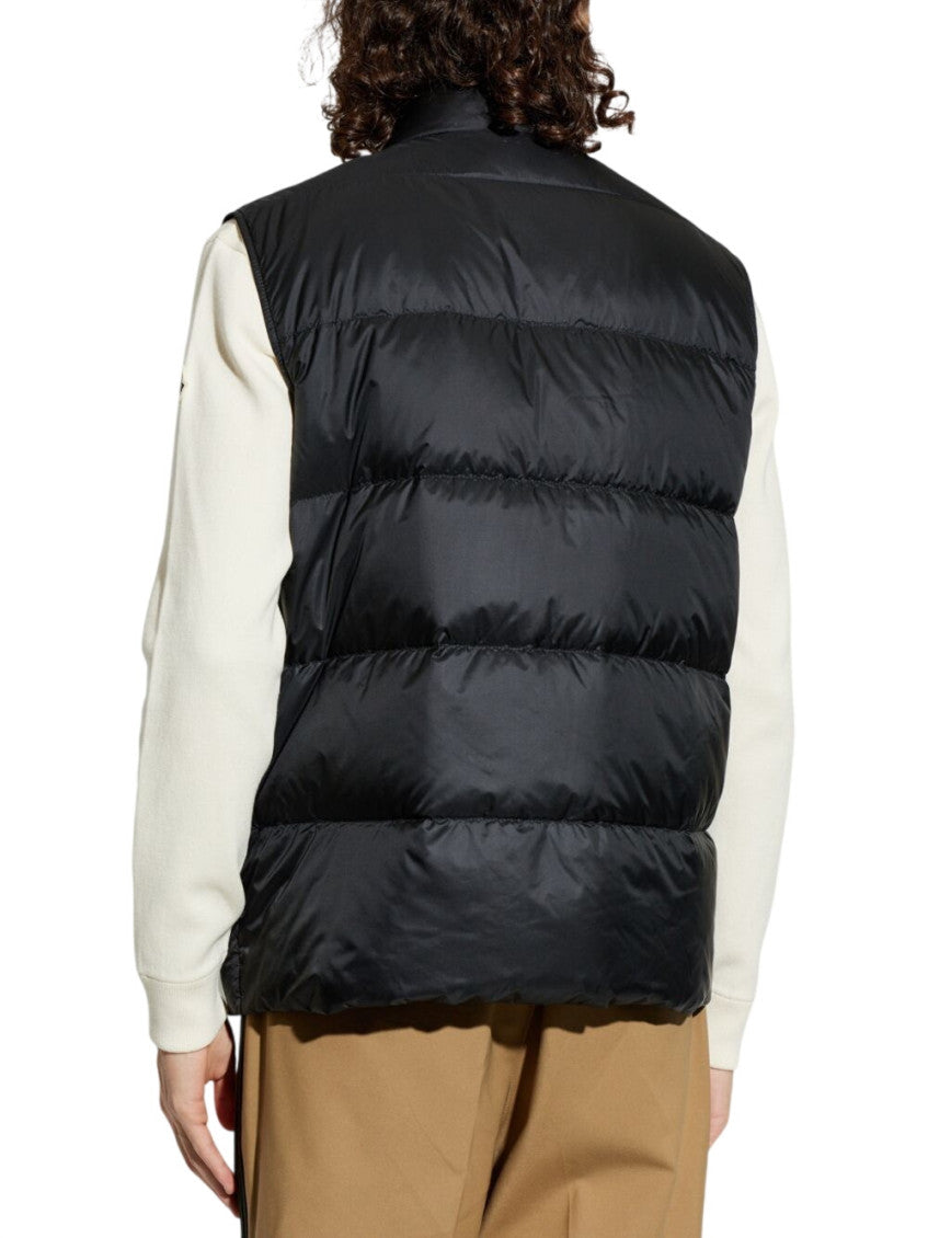Black Sleeveless Logo Jacket 3
