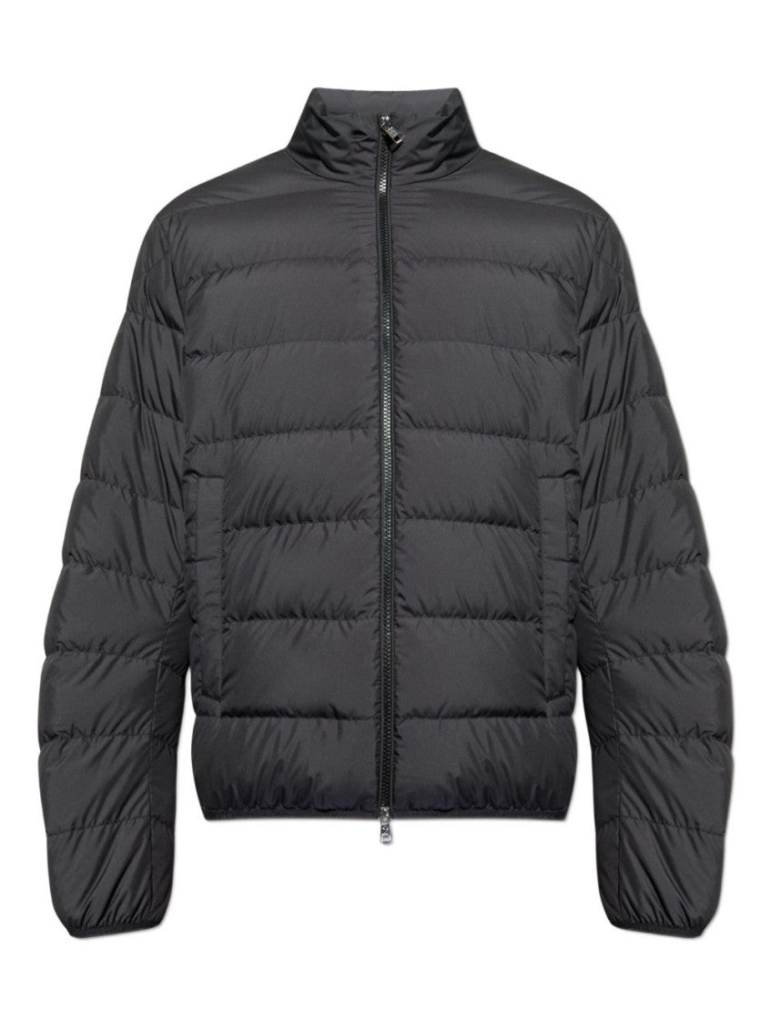 Black Quilted Regular Jacket 1