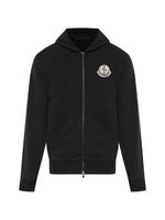 Black Logo Zip Up Hoodie 1