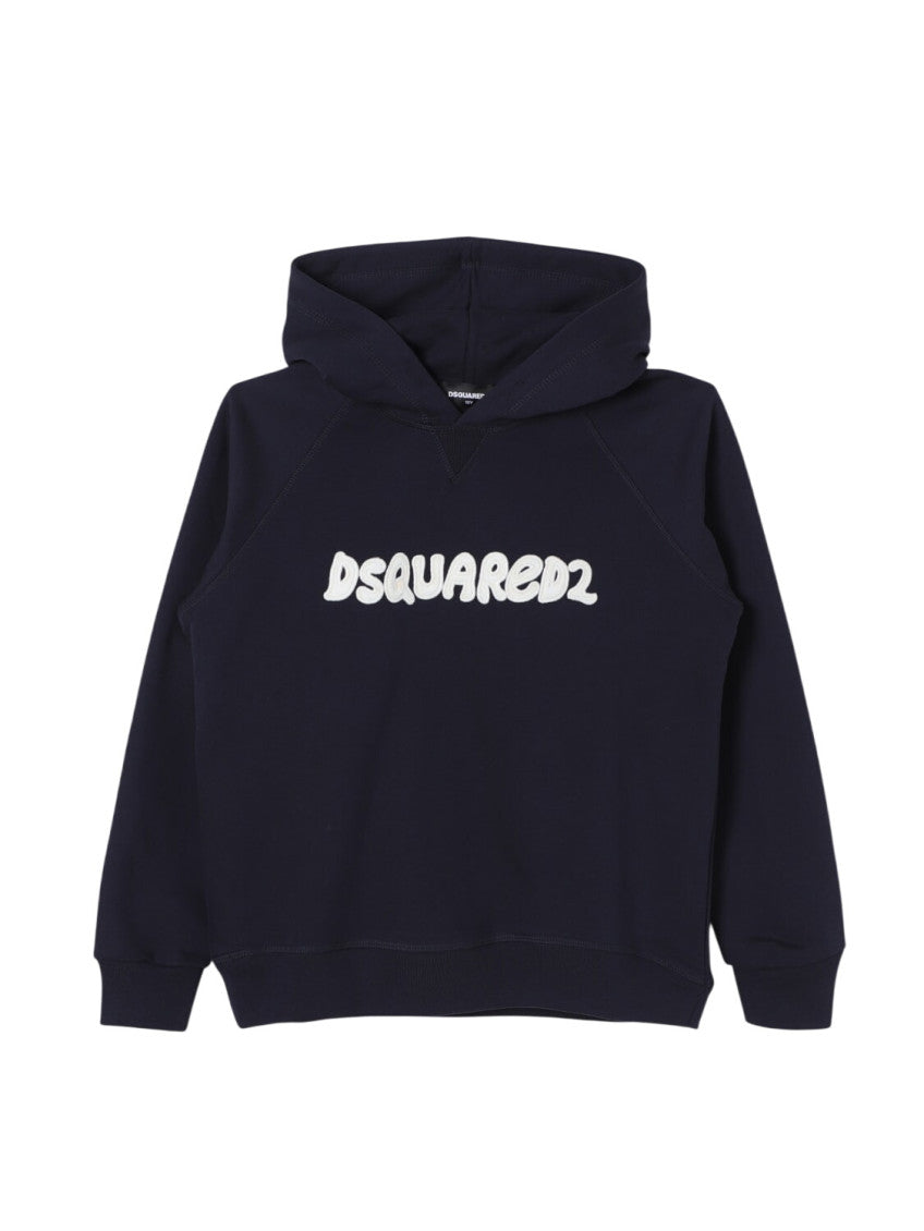 Boys Blue Logo Hoodie 1