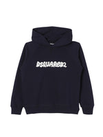 Boys Blue Logo Hoodie 1