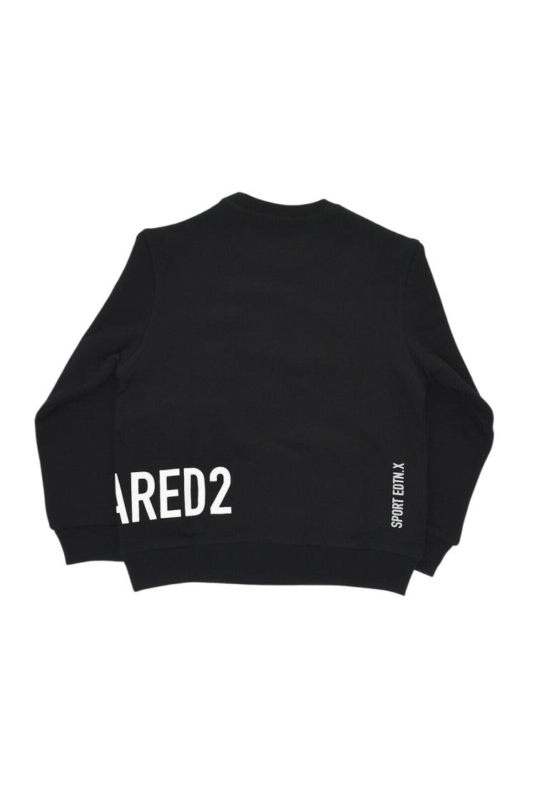 Boys Black Graphic Sweatshirt 2