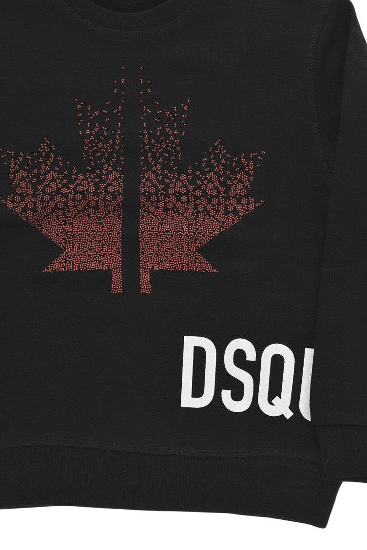 Boys Black Graphic Sweatshirt 3