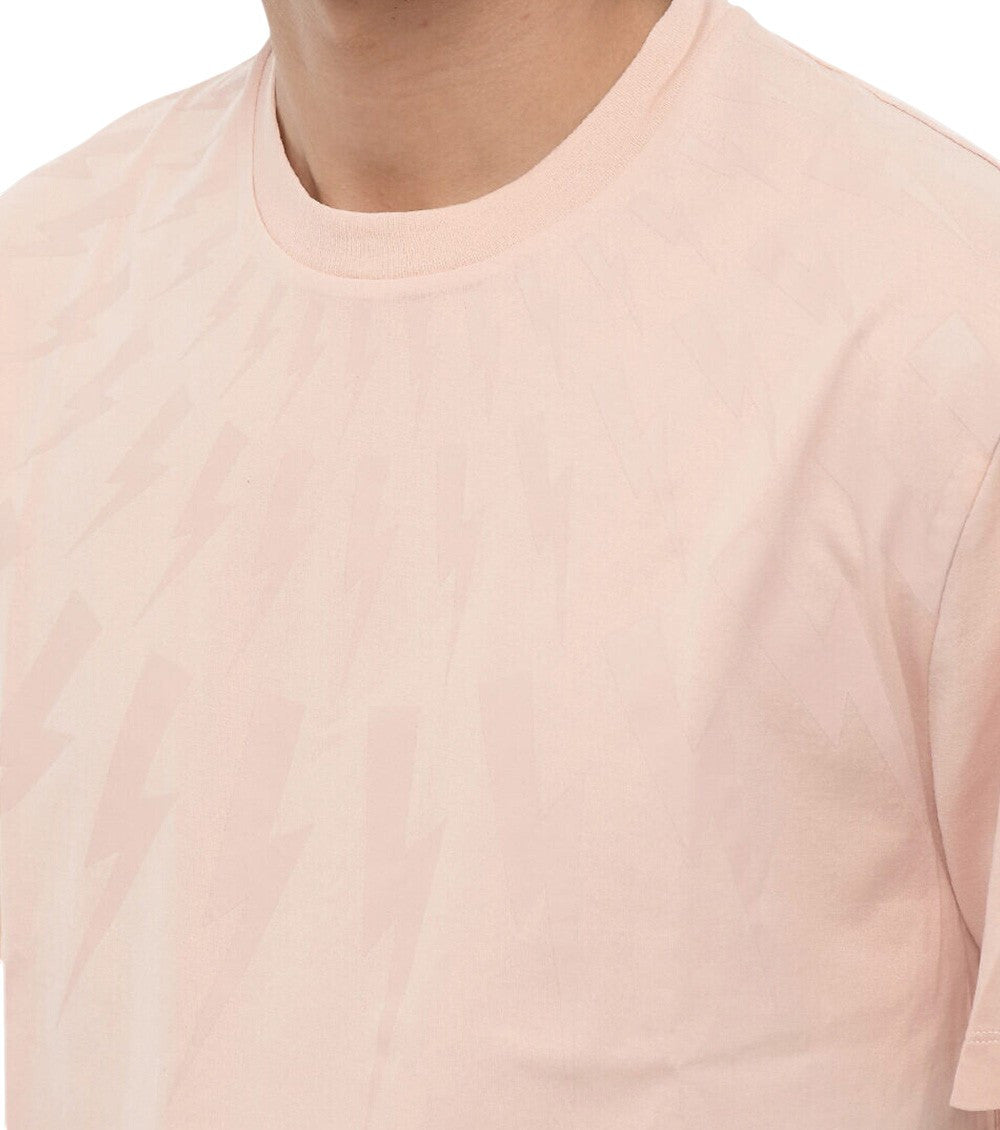 Light Pink Crew Neck T-Shirt 3