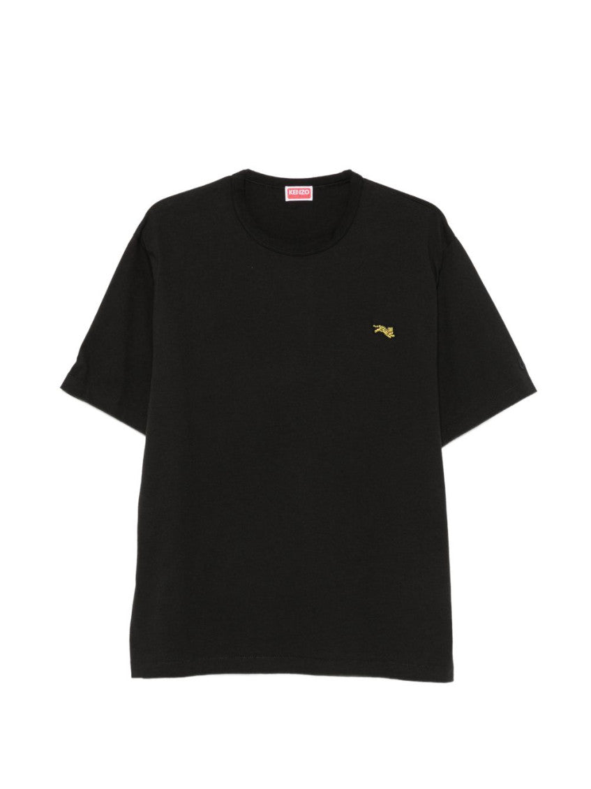 Black Regular Crew Neck T-Shirt 1