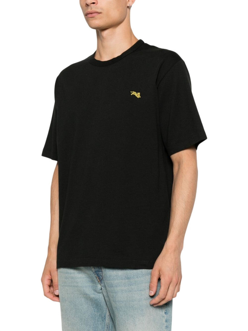 Black Regular Crew Neck T-Shirt 2