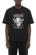 Black Graphic Crew Neck T-Shirt 1