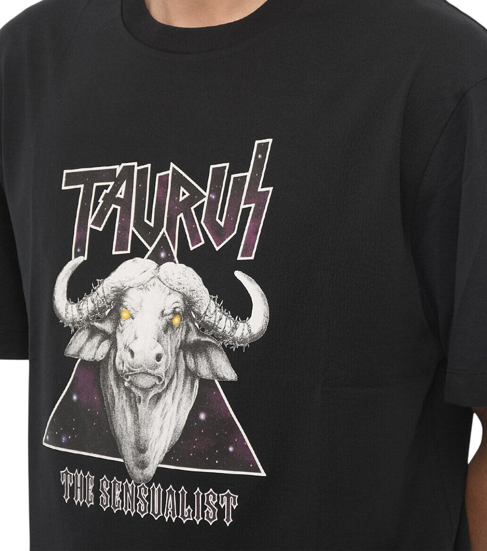 Black Graphic Crew Neck T-Shirt 3