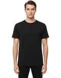 Black Solid Crew Neck T-Shirt 1