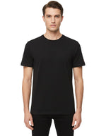 Black Solid Crew Neck T-Shirt 1