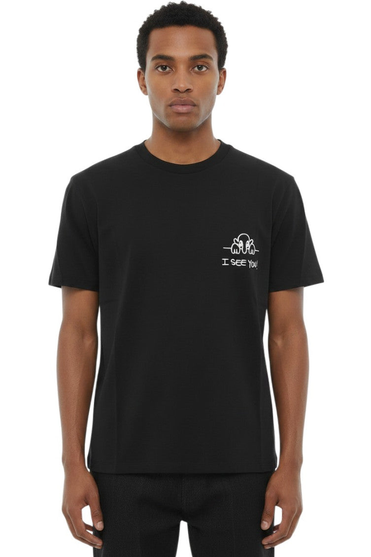 Black Slim Crew Neck T-Shirt 1