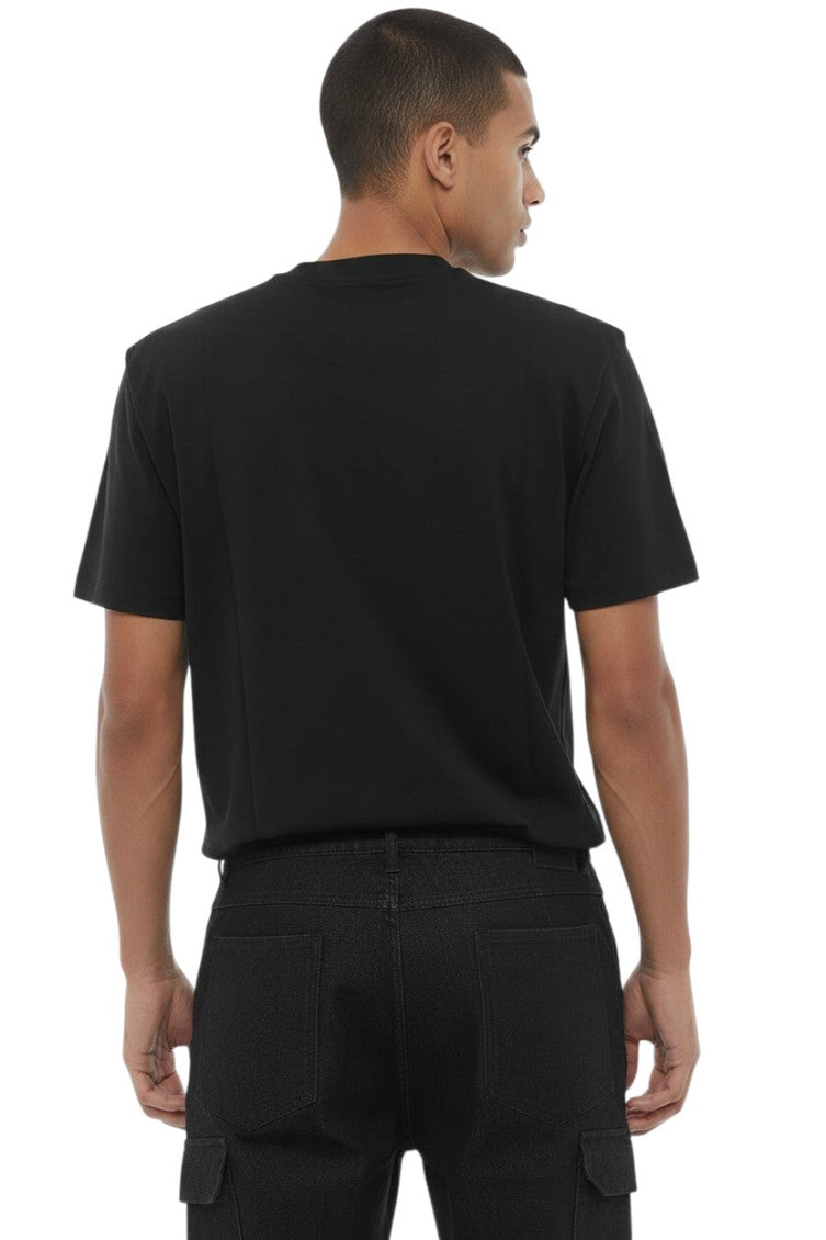 Black Slim Crew Neck T-Shirt 2