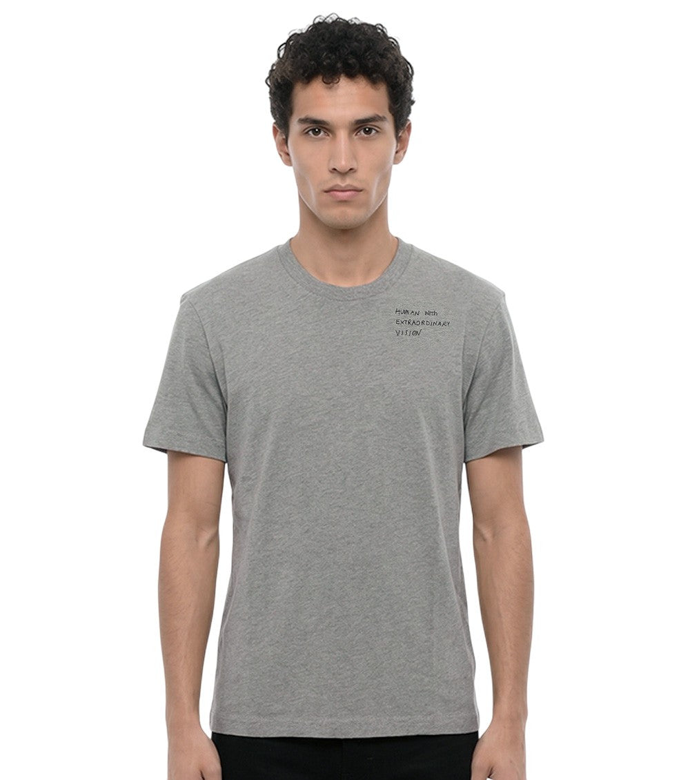 Grey Slim Crew Neck T-Shirt 1