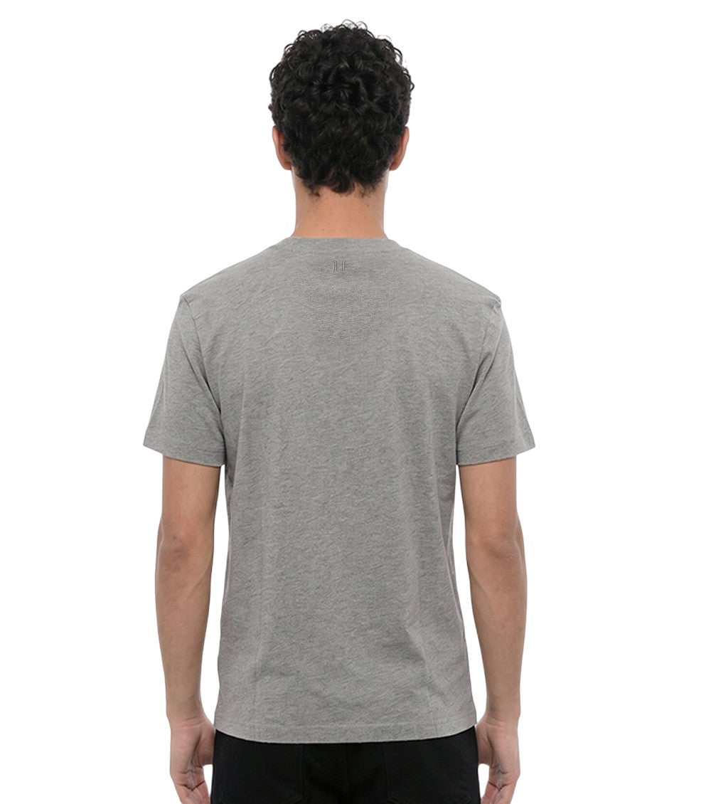 Grey Slim Crew Neck T-Shirt 2