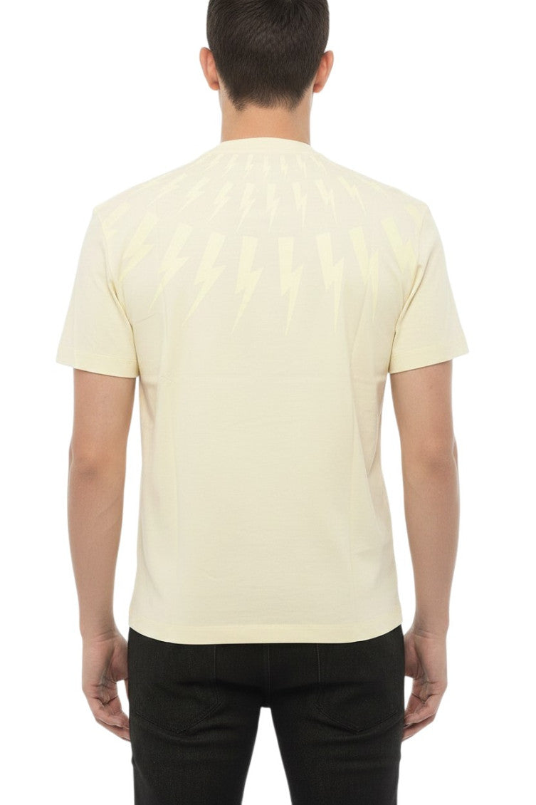 Light Yellow Crew Neck T-Shirt 2