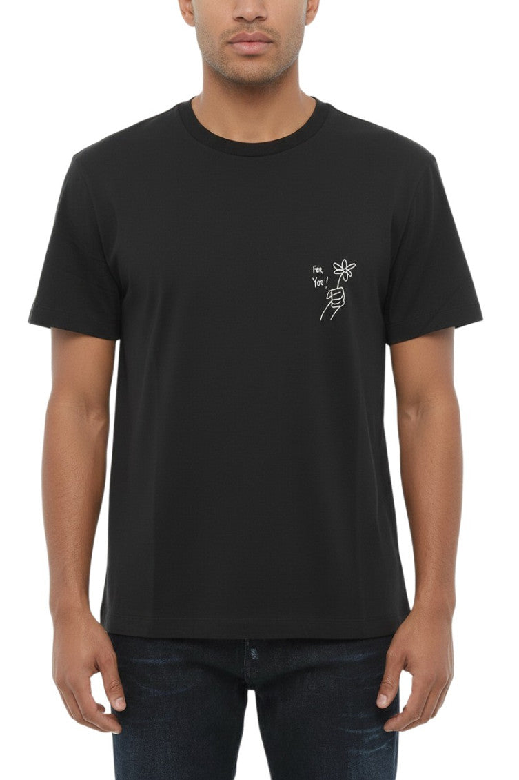 Black Slim Crew Neck T-Shirt 1