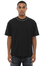 Black Solid Crew Neck T-Shirt 1